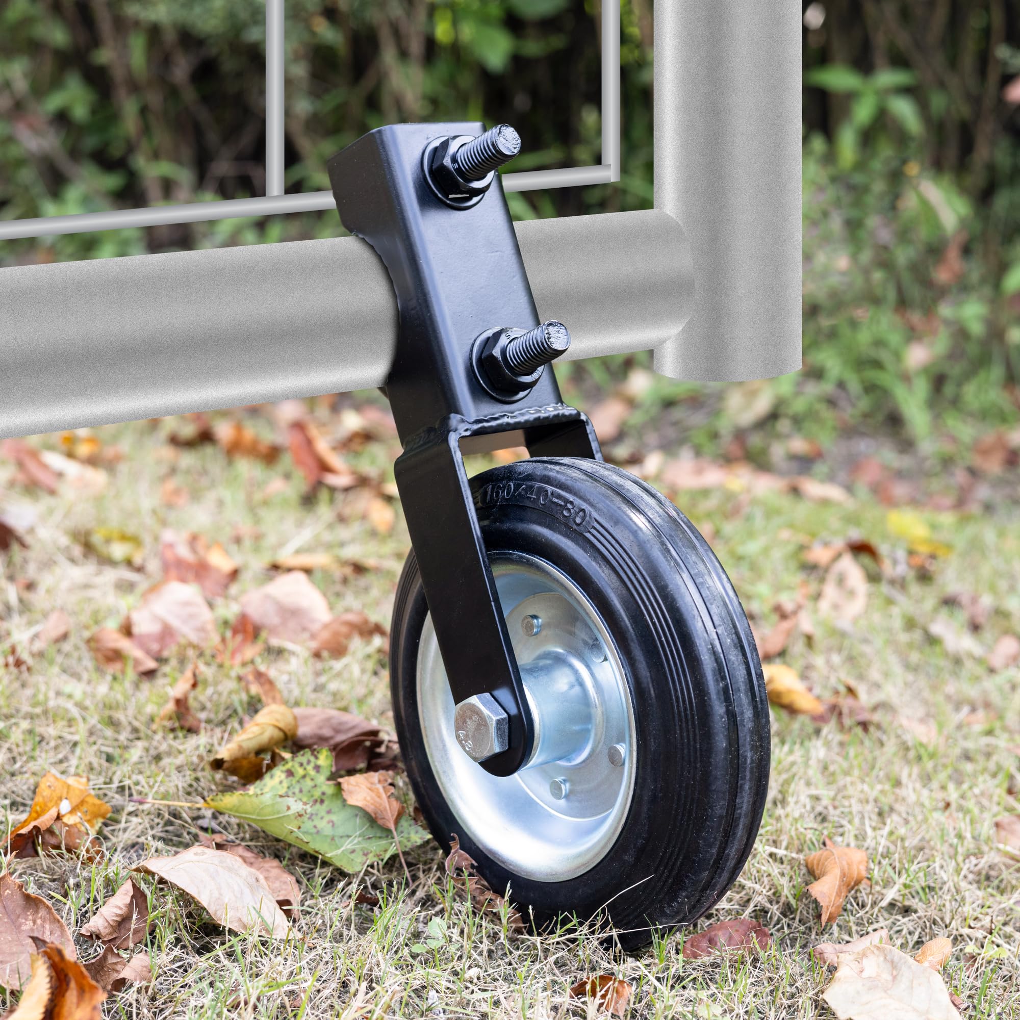 DURIGID 6 Inch Wheel for Gate, Gate Wheels for Metal Tube Gate, Heavy Duty Farm Gate Wheel, Gate Wheels Fit for Metal Tube Gates Size of 1-5/8" to 2"