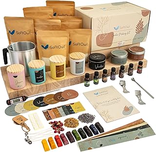 28 Blue Glass Bottle Decor Ideas That Add a Pop of Color 49 SoftOwl Premium Soy Candle Making Kit - Full Set - Soy Wax, Big 7oz Jars...