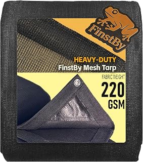 70% Black Shade Cloth 8x10 ftHeavy Duty Mesh Tarp with Grommets Weather-Resistant Sun Shade Netting for Dump Trucks Pergola Greenhouse Chicken Coop Patio Plants Growing Outdoor Protection