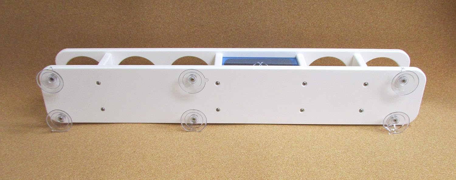 Inline Five Beverage Cup Holder w Storage Box Catch All