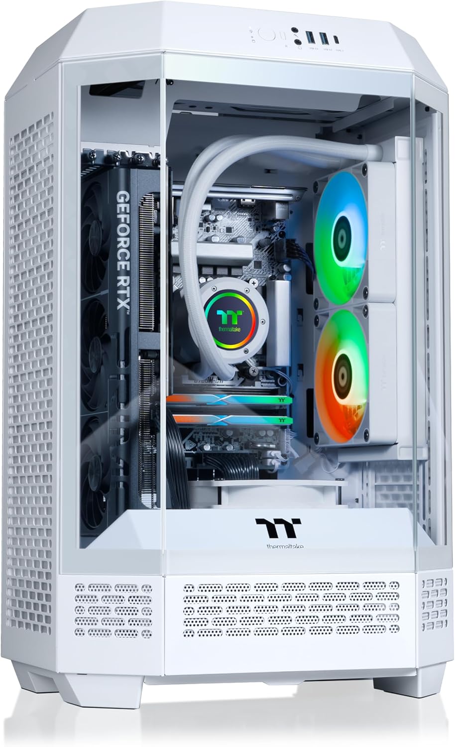 Thermaltake LCGS Reactor i1470S Gaming Desktop (Intel Core™ i7-14700KF, 32GB 6000MT/s DDR5 RGB Memory, NVIDIA GeForce® RTX 5070, 2TB NVMe M.2, WiFi, Windows 11) T3WT-B760-570-LCS