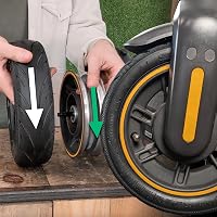 MOOVMOOV Tömlő Nélküli Gumiabroncs 10" Ninebot G30 Max Rollerhez - 60/70-6.5 Méretű Defektgátló Géllel és Szeleppel 4