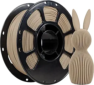 iBOSS Matte PLA Plus Filament Wood Color 1KG, 1.75mm 3D Printer Filament Dimensional Accuracy +/- 0.02mm, 1kg Carboard Spool (2.2lbs) for Most FDM 3D Printers