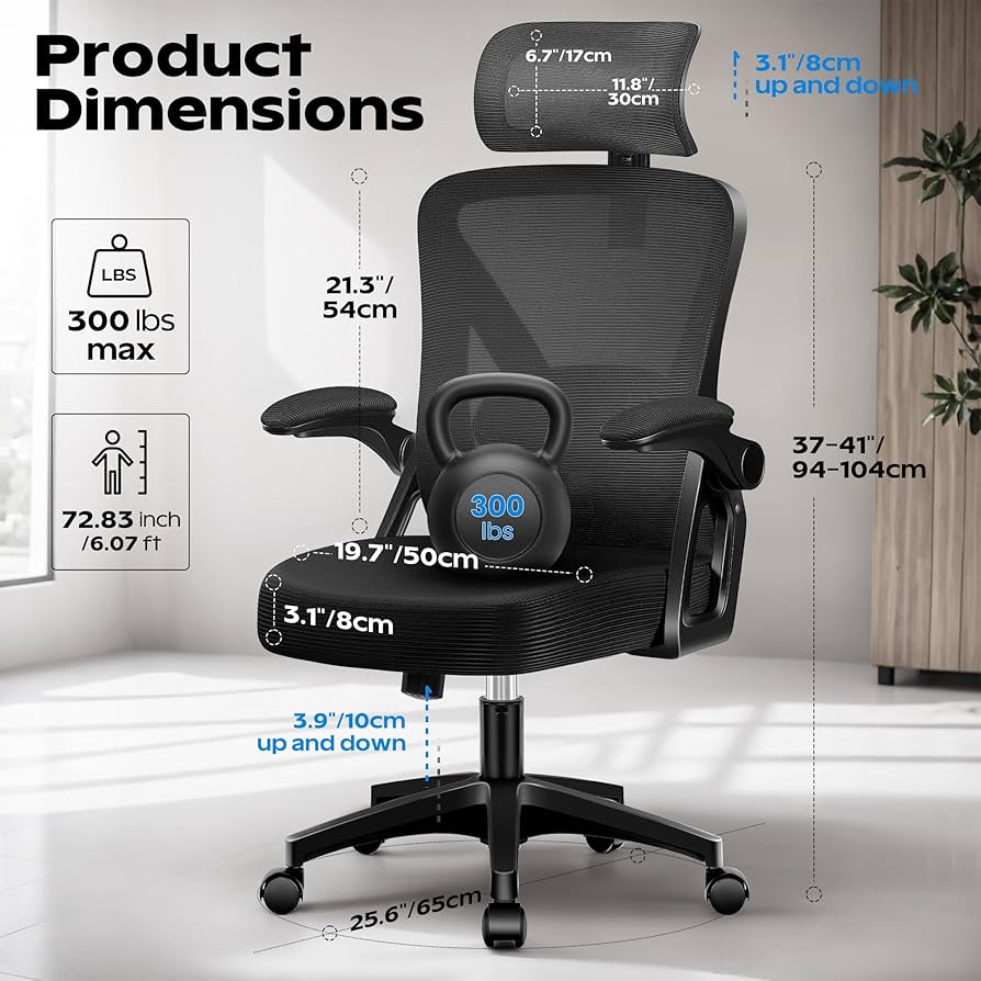 Amazon.com: Ergonomic Office Chair, Home Office Desk Chair with