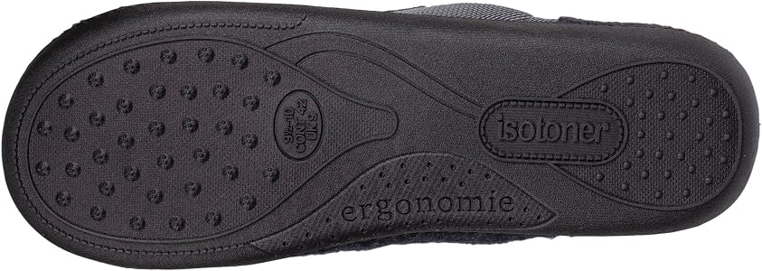 Chaussons Mules Homme Isotoner - Polaire Douce, Semelle Gomme Souple Antidérapante Taille 42 - 11