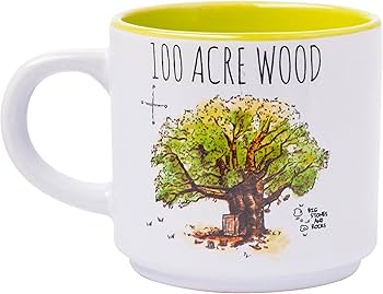 Silver Buffalo Winnie L'ourson - Lot De 4 Tasses En Céramique