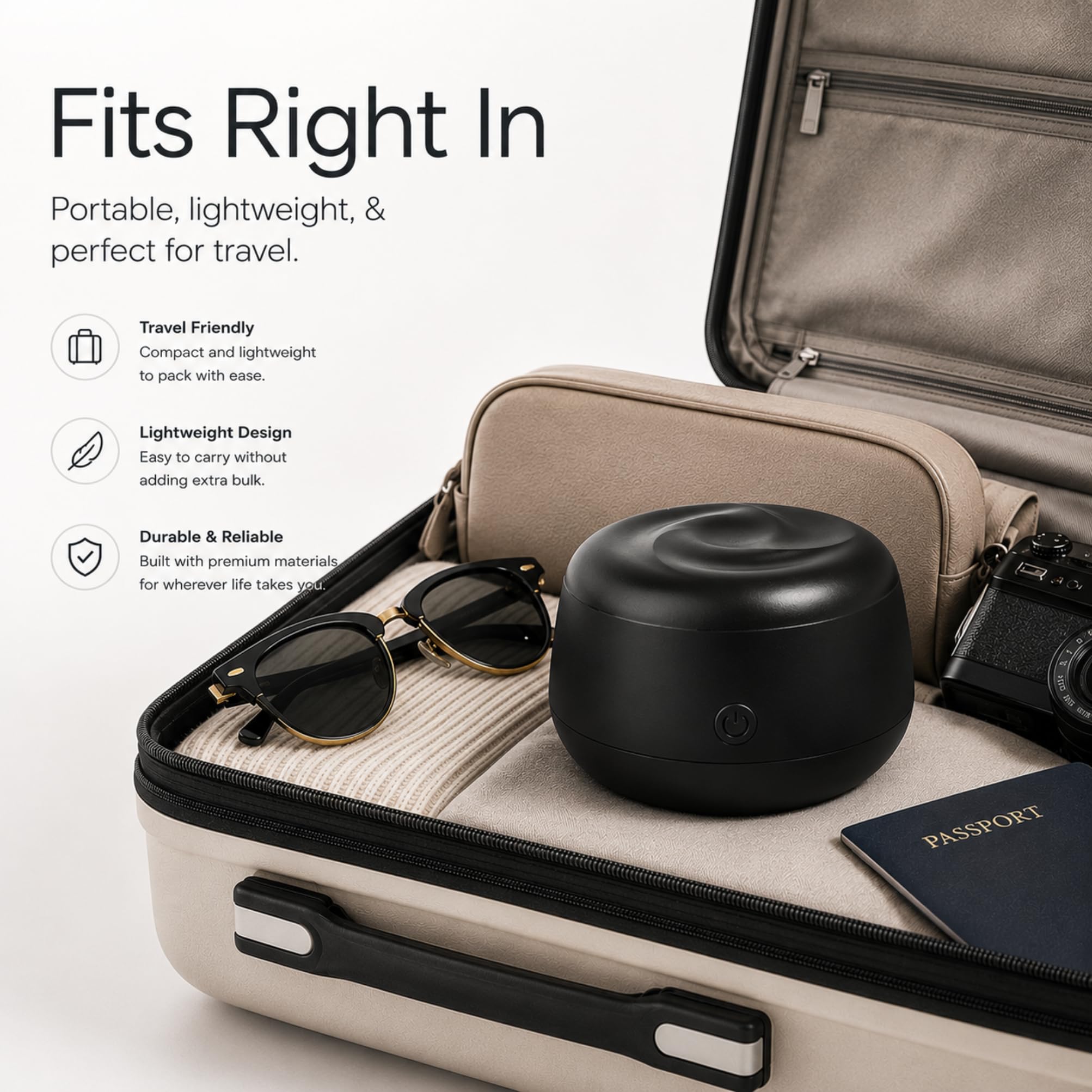 Pulitore per Retainer Ultrasonico 48kHz – Pod Dentale per Invisalign, Protesi e Paradenti – Macchina per Pulizia Profonda per Retainer e Night Guard – Serbatoio da 200ML, Funzione One-Touch – Nero