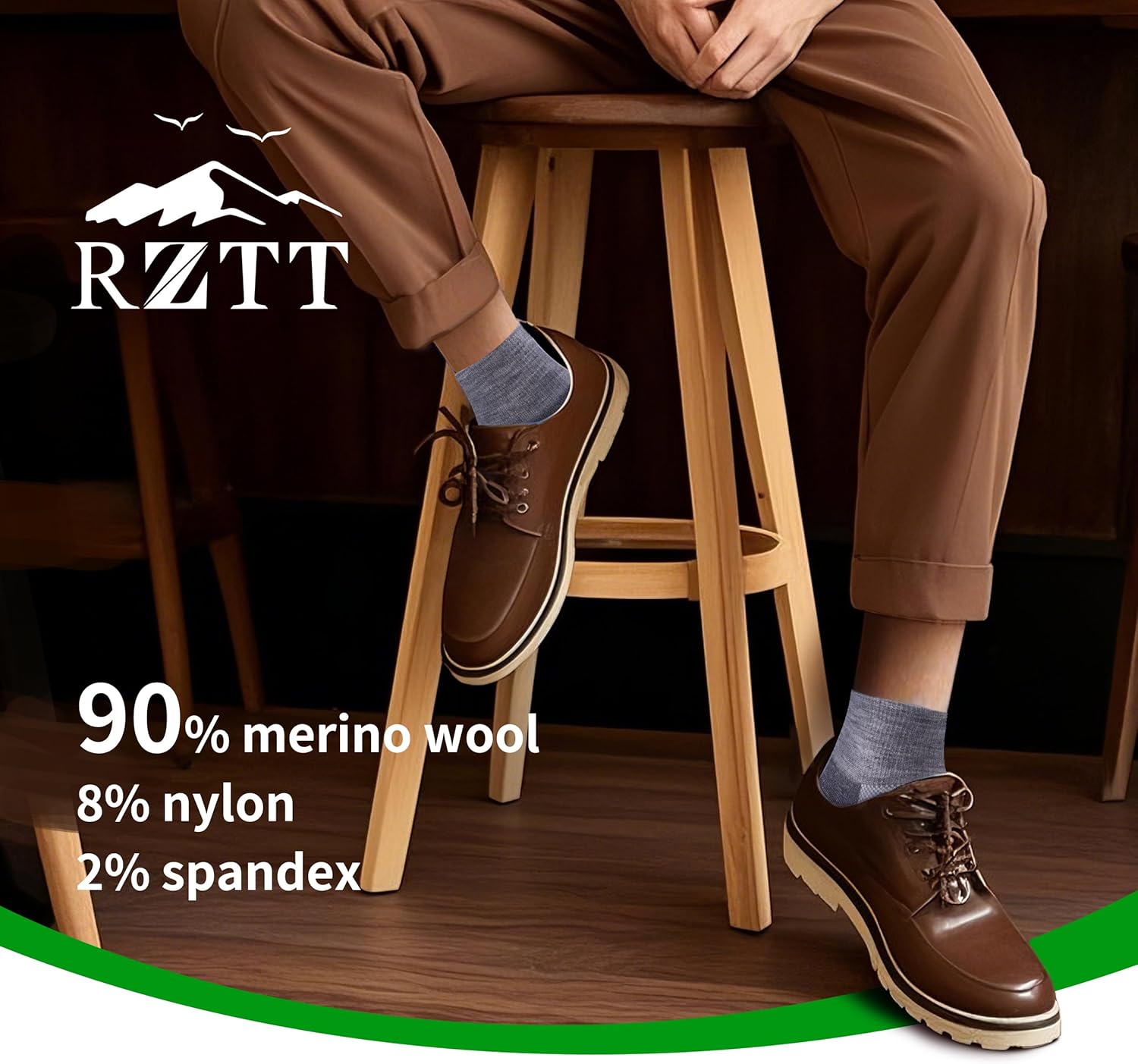 90% Merino Wool Socks for Men and Women,Casual Breathable Soft,3 Pairs - Image 8