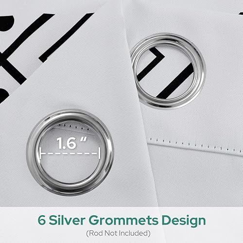 Miniatura 62 de HOMEIDEAS Cortinas de puerta para privacidad de puerta, cortina opaca para puerta de armario para dormitorio, cortinas con aislamiento con lazo