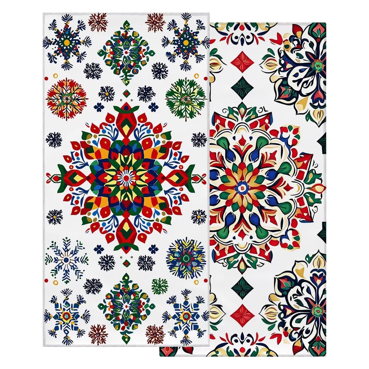 Telo Mare Grande 100x220 cm 2 Pezzi, Antisabbia Telo Mare Microfibra nordico, Asciugatura Rapida Asciugamano Microfibra Asciugamani Palestra Donna Uomo Teli Doccia Accessori Viaggio per Spiaggia -3904
