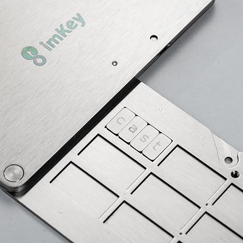 Miniatura 8 de imKey Almacenamiento de frases de semillas ignífugas S1 – BIP39 Compatible Metal Backup para 12/18/24 Word Mnemonic bitcoin metal impermeable