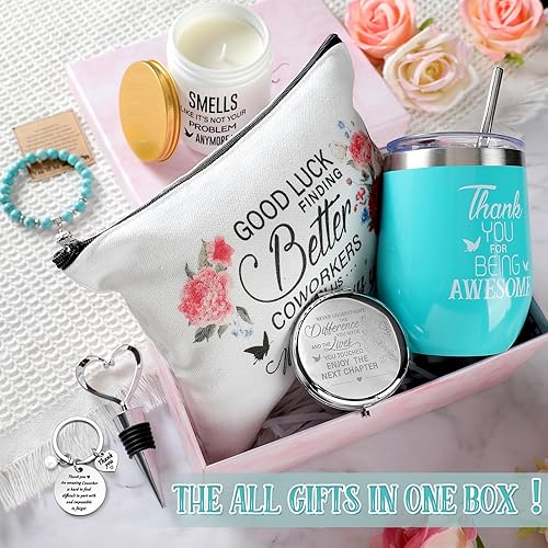 Miniatura 2 de Regalos de despedida, regalo de despedida para compañeras de trabajo, regalo de despedida de la suerte, caja de regalo de Navidad para compañera de