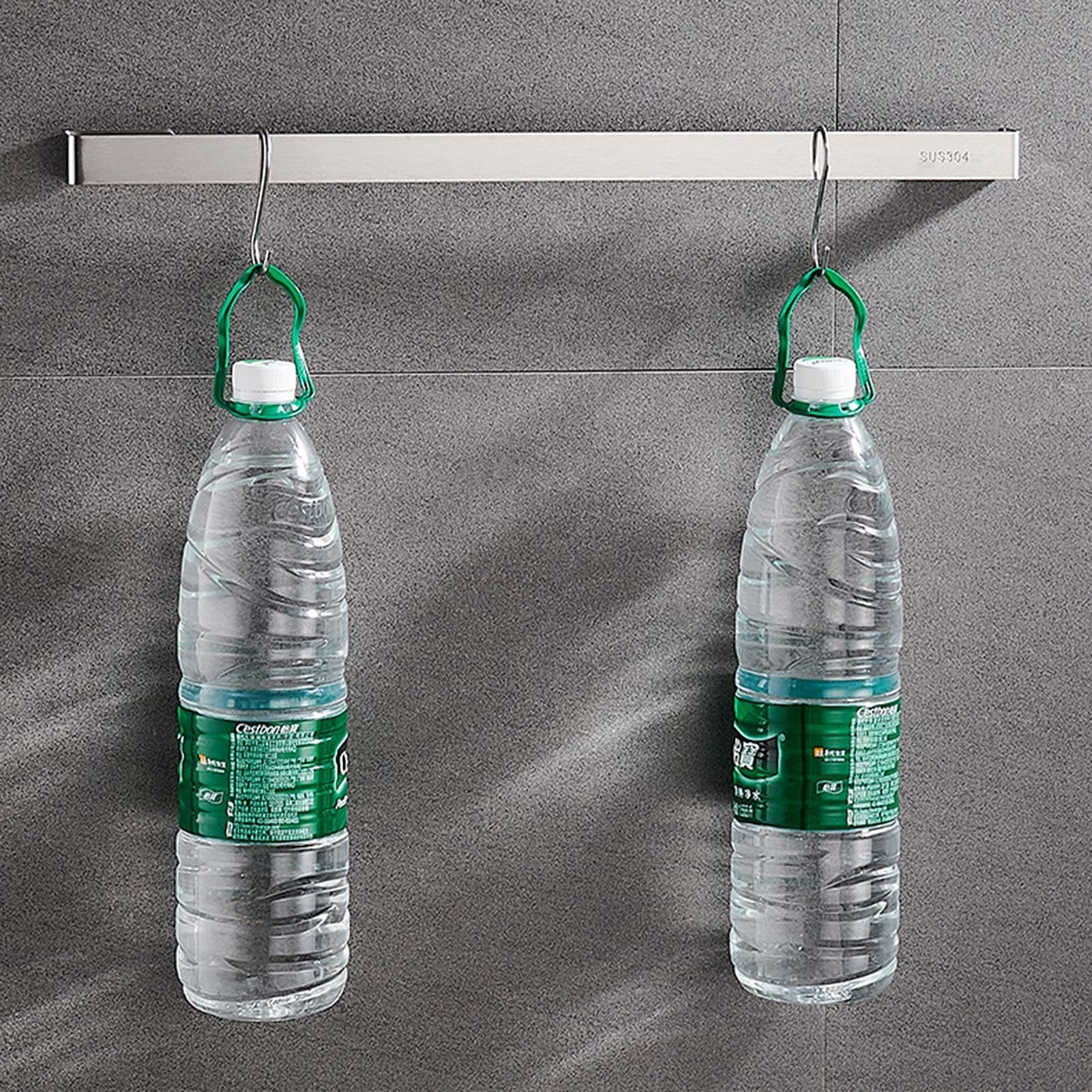 Toalleros, Toallero de Pared Acero Inoxidable Acabado Plata Cepillada 30-60cm(40cm)