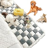 Vista 1 de FunnyFuzzy - Tapete cuadrado grande de color crema para mascotas, funda de sofá divertida y mullida, funda divertida y mullida para sofá de cama