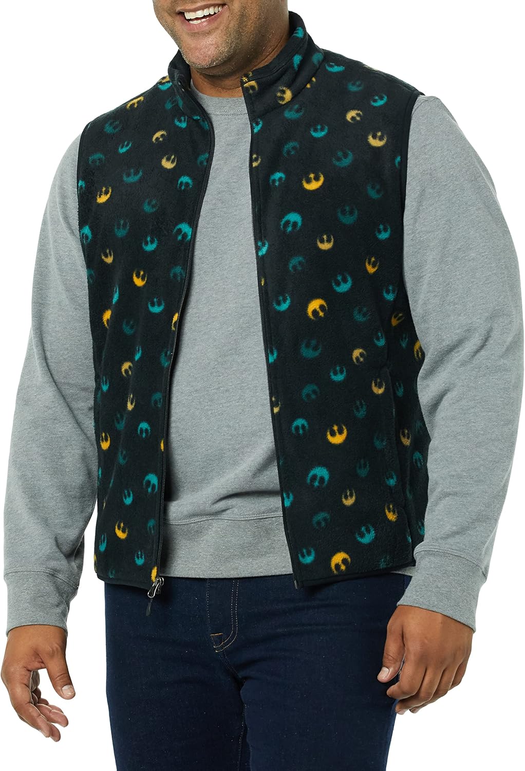 Amazon Essentials Disney | Marvel | Star Wars Men's Polar Fleece Vests