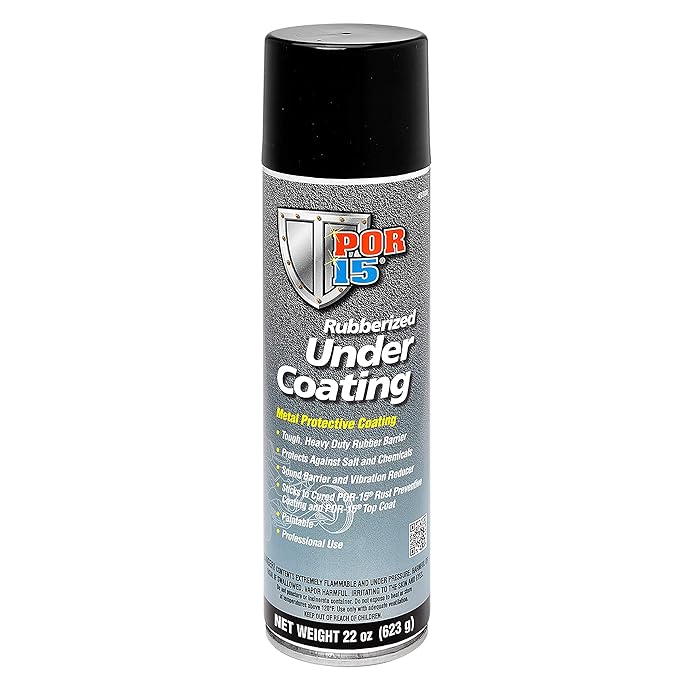 Buy POR15 Rubberized Undercoating 22 fl. Oz Black Metal Protective Spray Rubber Coating