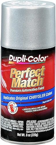 Dupli-Color EBCC0410 Perfect Match - Pintura en aerosol automotriz  Chrysler Bright Silver Metallic, PS2  lata de aerosol de 8 onzas