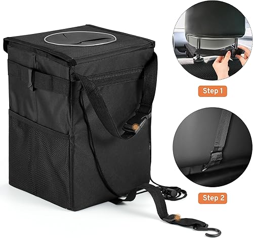 Miniatura 3 de XHRING Basurero de coche para Toyota Tacoma Camry 4Runner Tundra Rav4 Corolla Highlander Sienna Corolla Cross Sequoia Prius Avalon Cruiser Yaris