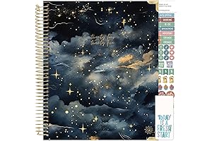 Bloom Daily Academic Year Goal & Vision Planner 2024-2025 (Midnight Sky)