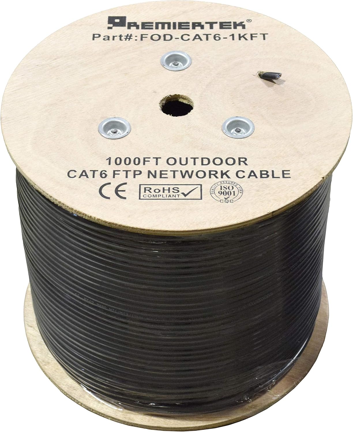 Prоduсt Dеаl Premiertek Outdoor 1000' Cat6 23AWG CMX Cca 550MHz Shield FTP 4-Pairs Premium Network LAN Cable, Black (FOD-CAT6-1KFT) Uр Tо 40% оƒƒ Premiertek Outdoor 1000' Cat6 23AWG CMX Cca 550MHz Shield FTP 4-Pairs Premium Network LAN Cable, Black (FOD-CAT6-1KFT)