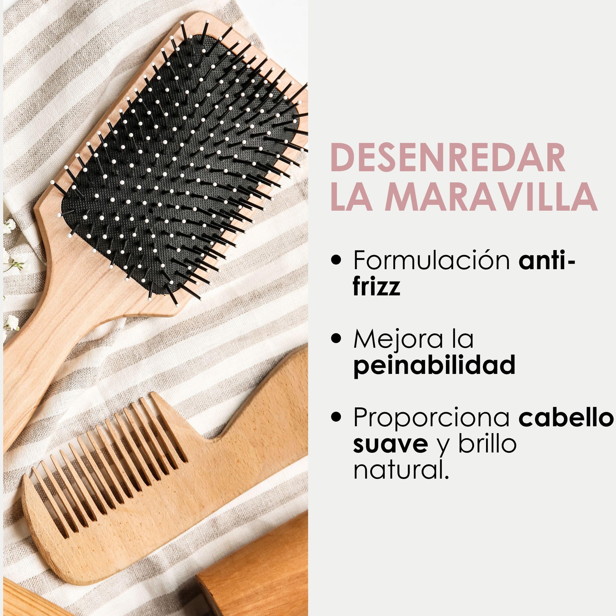 Jean & Len Spray desenredante bifásico Leave-In, apto para todo tipo de cabello, desenreda el cabello y mejora el peinado, aroma fresco, Detangling, sin siliconas ni parabenos, vegano, 100 ml