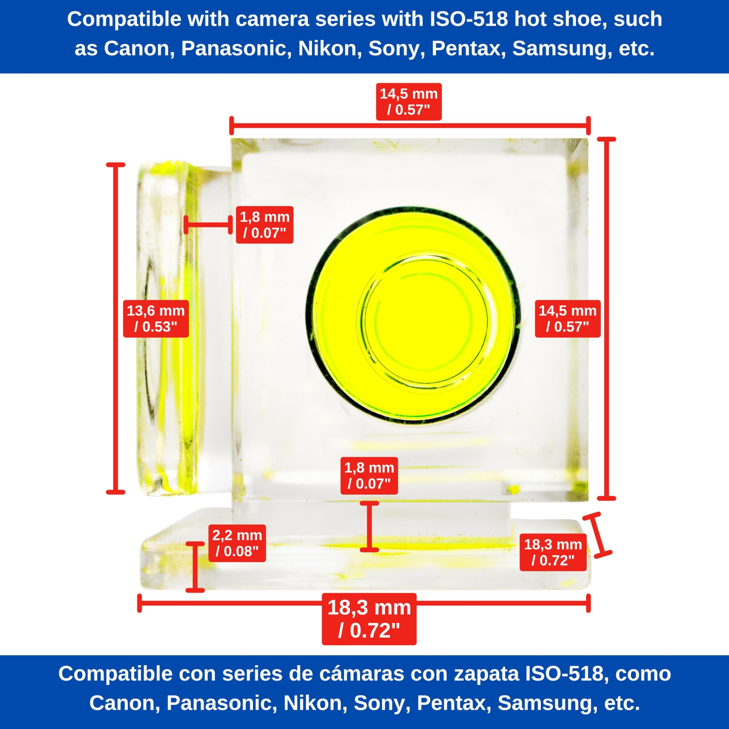 Copri slitta flash esterno con livella a bolla d'aria, set di 3 copri slitta per Panasonic serie DMC-FZ, serie G, Sony Alpha, livellatore per macchina fotografica, coperchio di protezione hot shoe