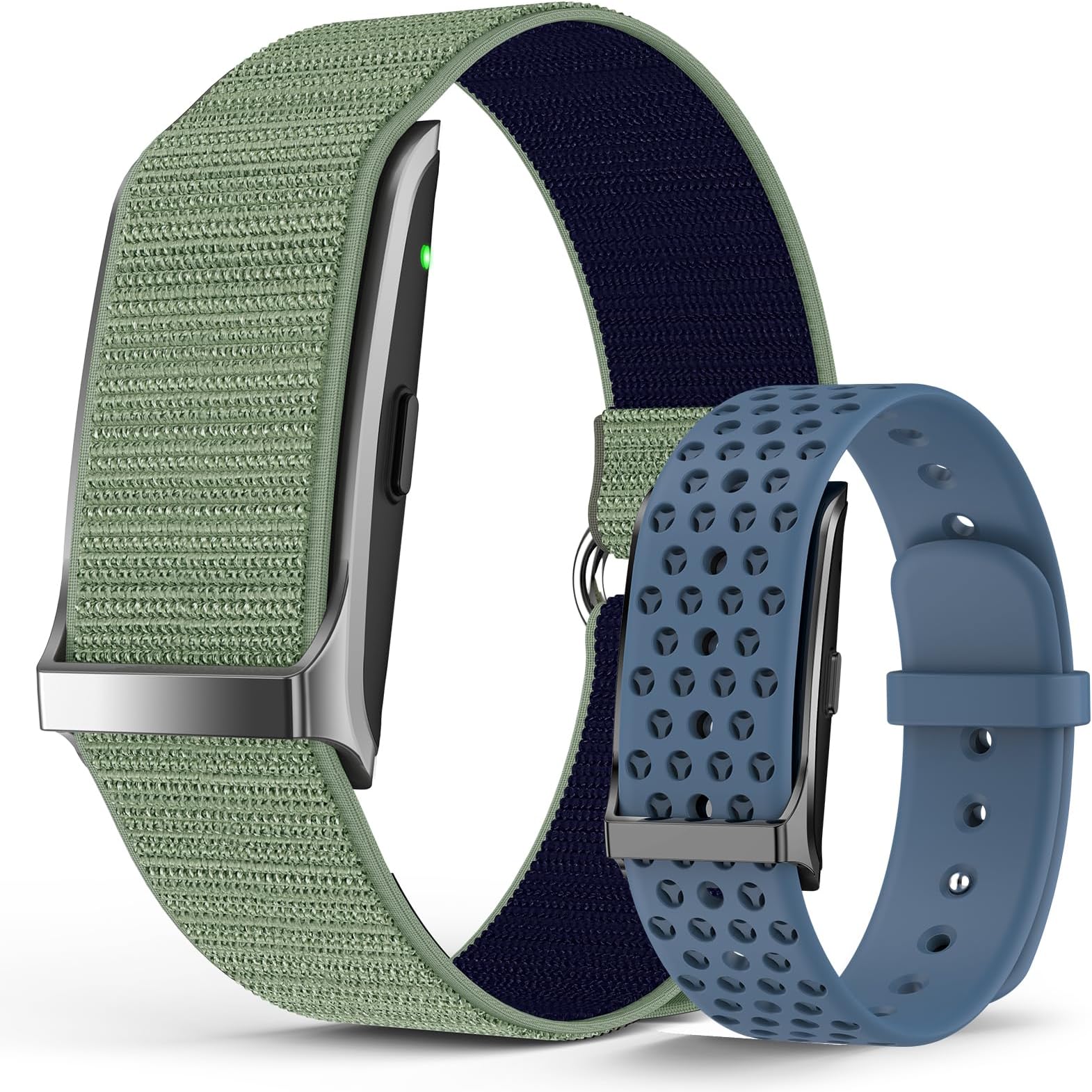 Smart Bracelet, Wearable Activity & Fitness Tracker Band, 24H Sleep Tracker, All-Day Continuous Heart Rate Blood Pressure Stress HRV Monitor, 120+ Sport Modes Smart Wristband Free APP 2 Bands Blue