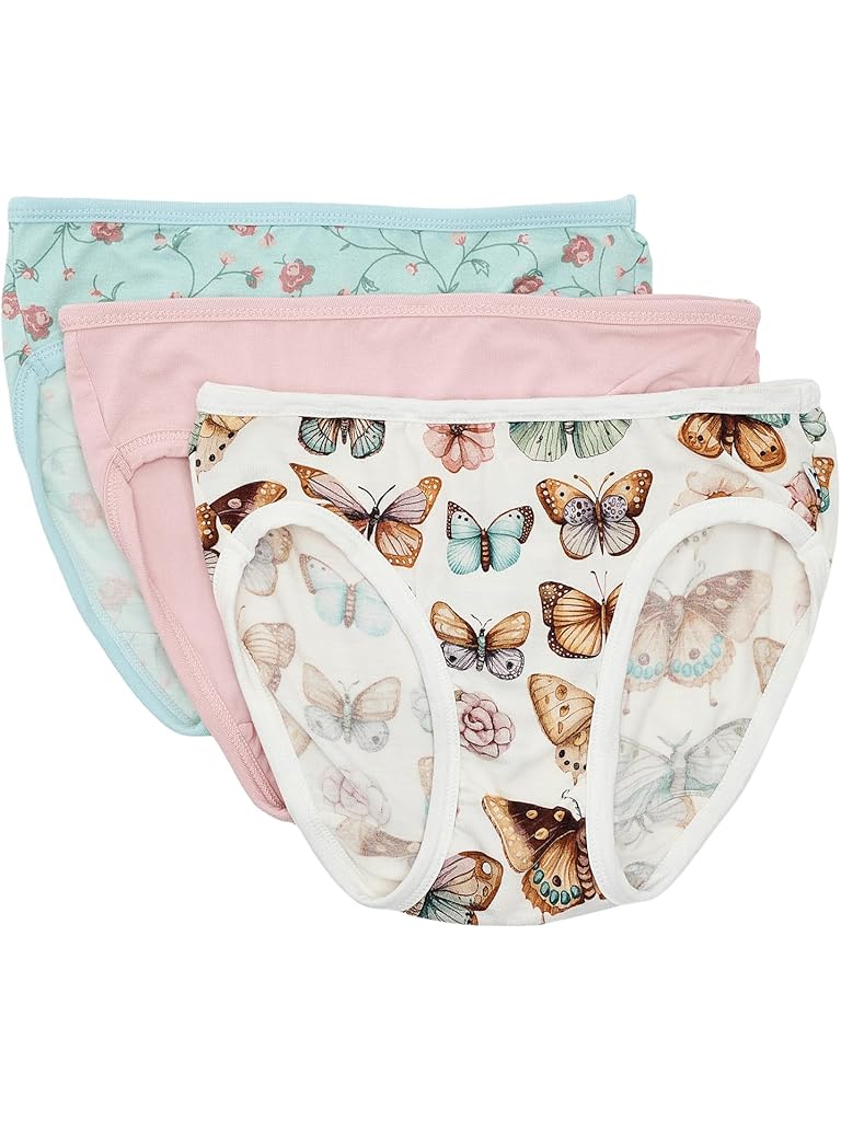 Multi Kickee Pants Print Girl's Underwear Set of 3 (Little Kid/Big Kid)