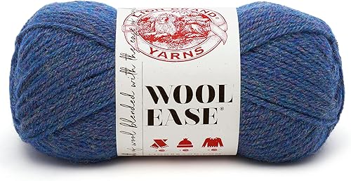 Vista 13 de Lion Brand Yarn Wool-Ease - Ovillo de lana para tejer y hacer ganchillo, paquete de 3, color carámbano