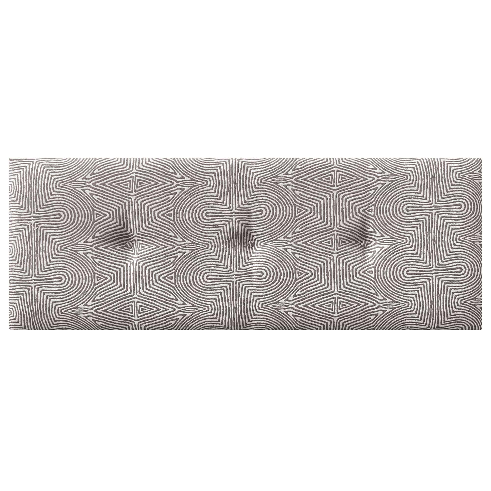 DHOME Cabecero Tapizado en Tejido Luxury Liso con Botones cabeceros Cabezal tapizado Cama Lujo (Tribal, 135x50cm)
