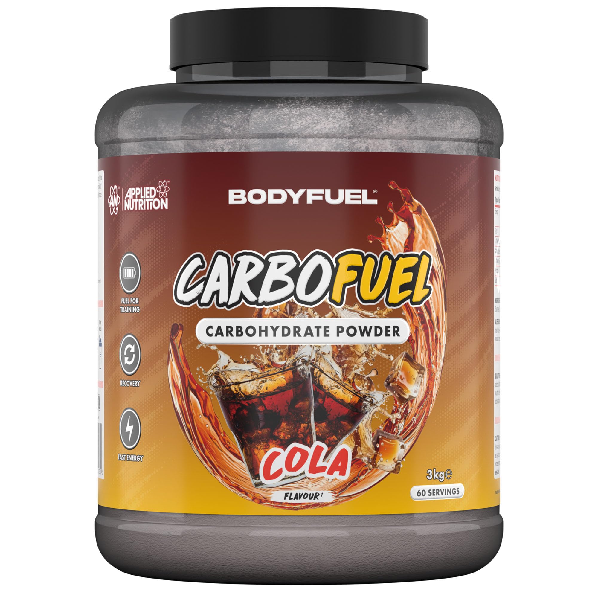 Applied Nutrition CarboFuel Carbohydrate Powder – Fast Release Energy Carbohydrates for Training Endurance & Performance Support (3kg – 60 Servings) (Cola)