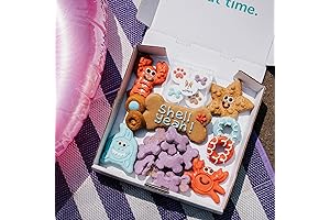 Wufers Seasonal Dog Cookie Box: Shell Yeah Summer Edition