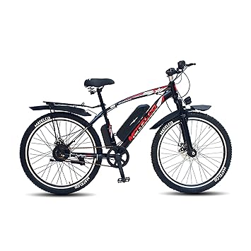 Matelco Urbano EA26 Electric Bicycle 26 Inch Tyre Pedal Assist with Double Disc Brakes 12.5AH Battery -Black (Back Carrier Free)