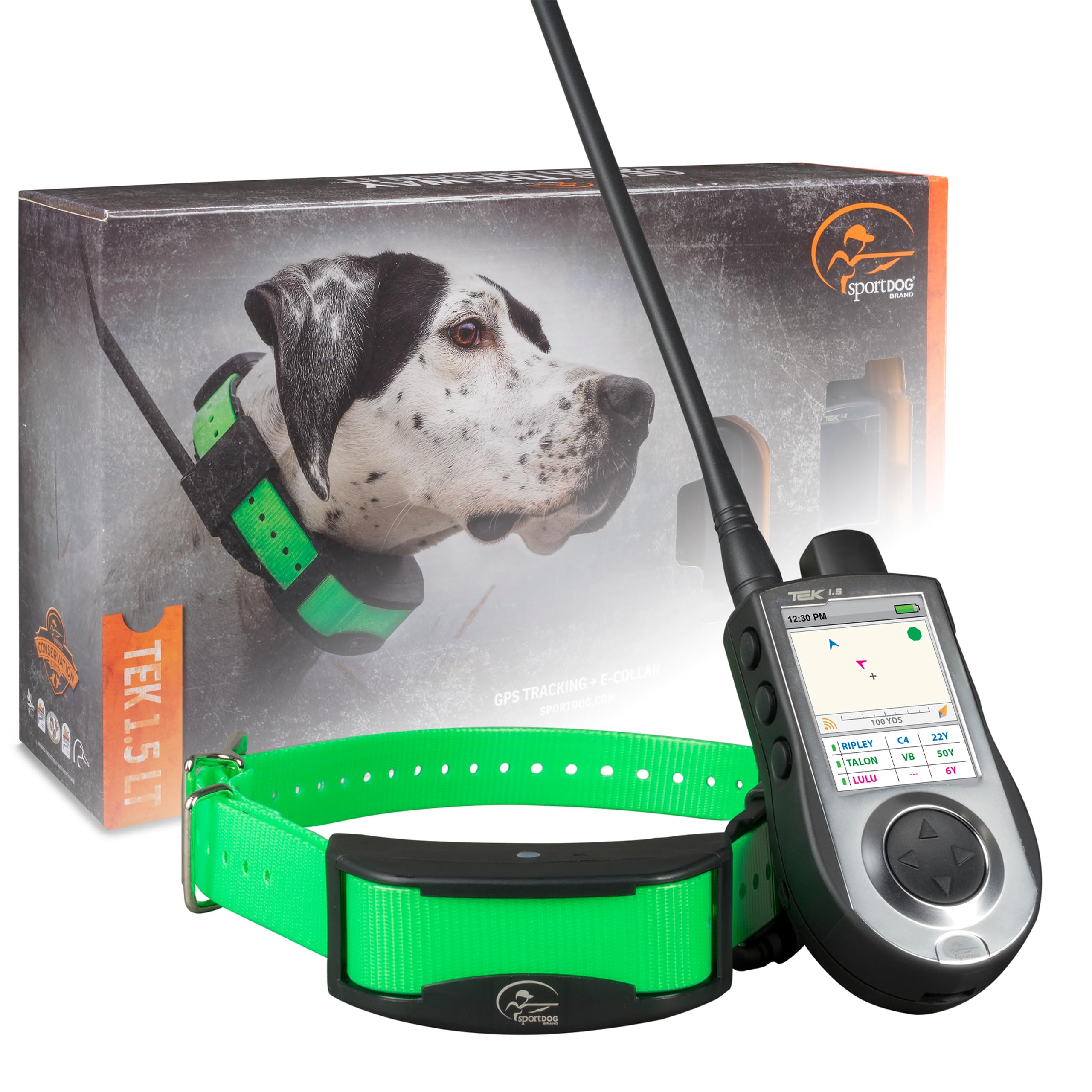 SportDOG TEK Series 1.5 GPS Tracking System - Reliable Interference-Resistant Real-Time Location Tracking with HopTek Technology - Waterproof Receiver Collar with Multiple Correction Modes