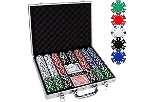 500-Piece Travel Poker Chip Set with Aluminum Case: The Ultimate Poker Night Companion