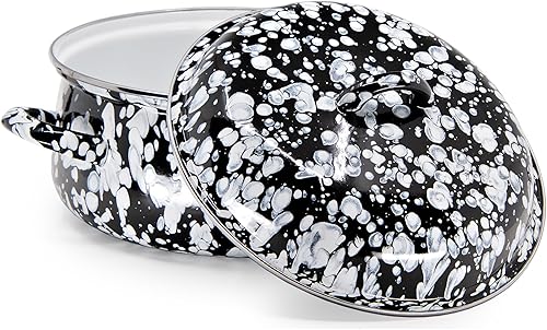 Miniatura 2 de Golden Rabbit Esmalte - Horno holandés de 4 cuartos (Remolino negro)