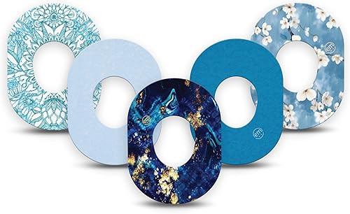 Vista 18 de ExpressionMed - Parches adhesivos para Dexcom G7 y Stelo (Paquete de 5) - Fabricados en EE. UU., impermeables, sin deshilachado, cintas de sensor