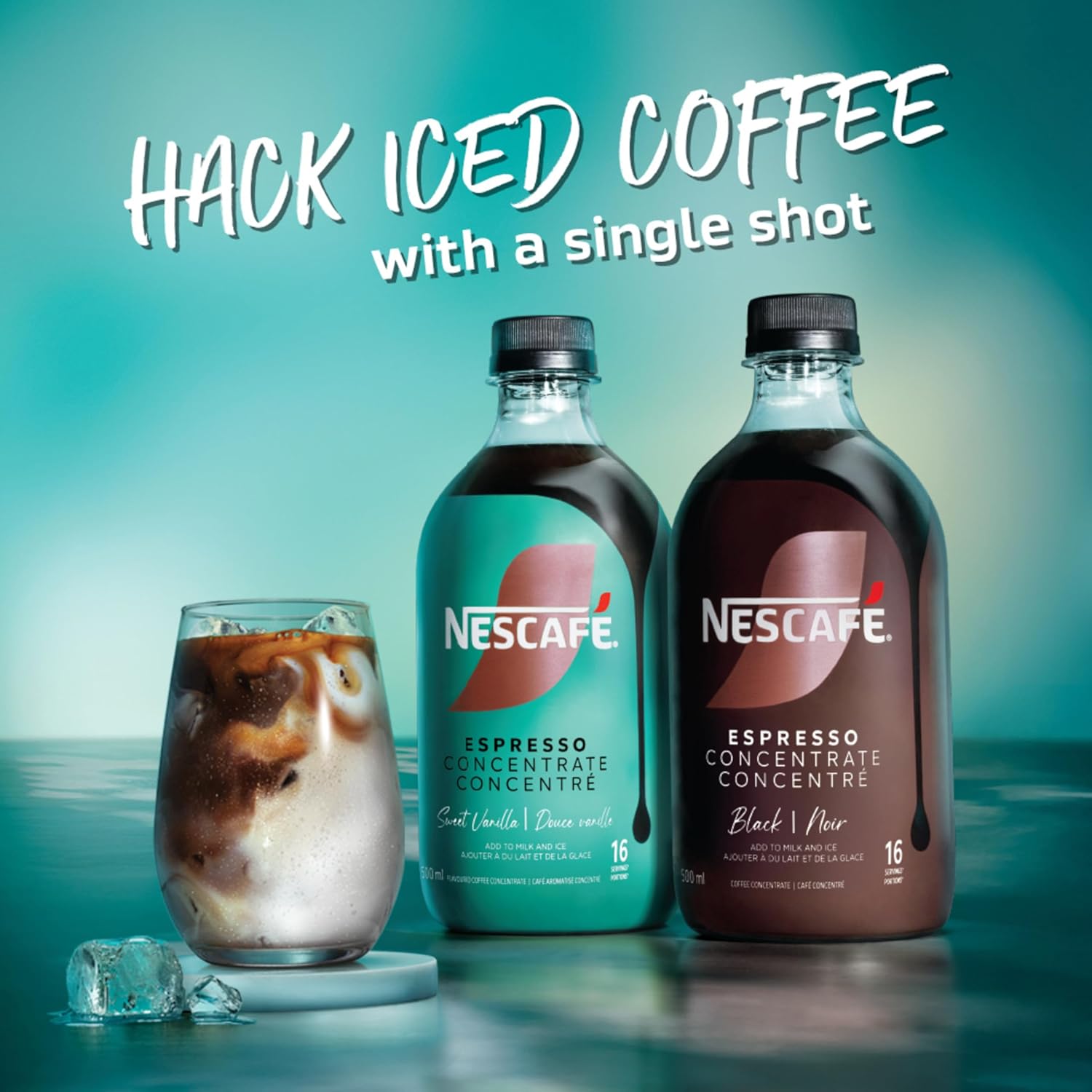 NESCAFE Espresso Black, Coffee Concentrate, Add to Ice & Cold Water for Americanos or Milk for Lattes, Can Also Be Used Hot, Rich Smooth & Bold Flavour, Recyclable, Contains Caffeine, 0.5 L - Image 4