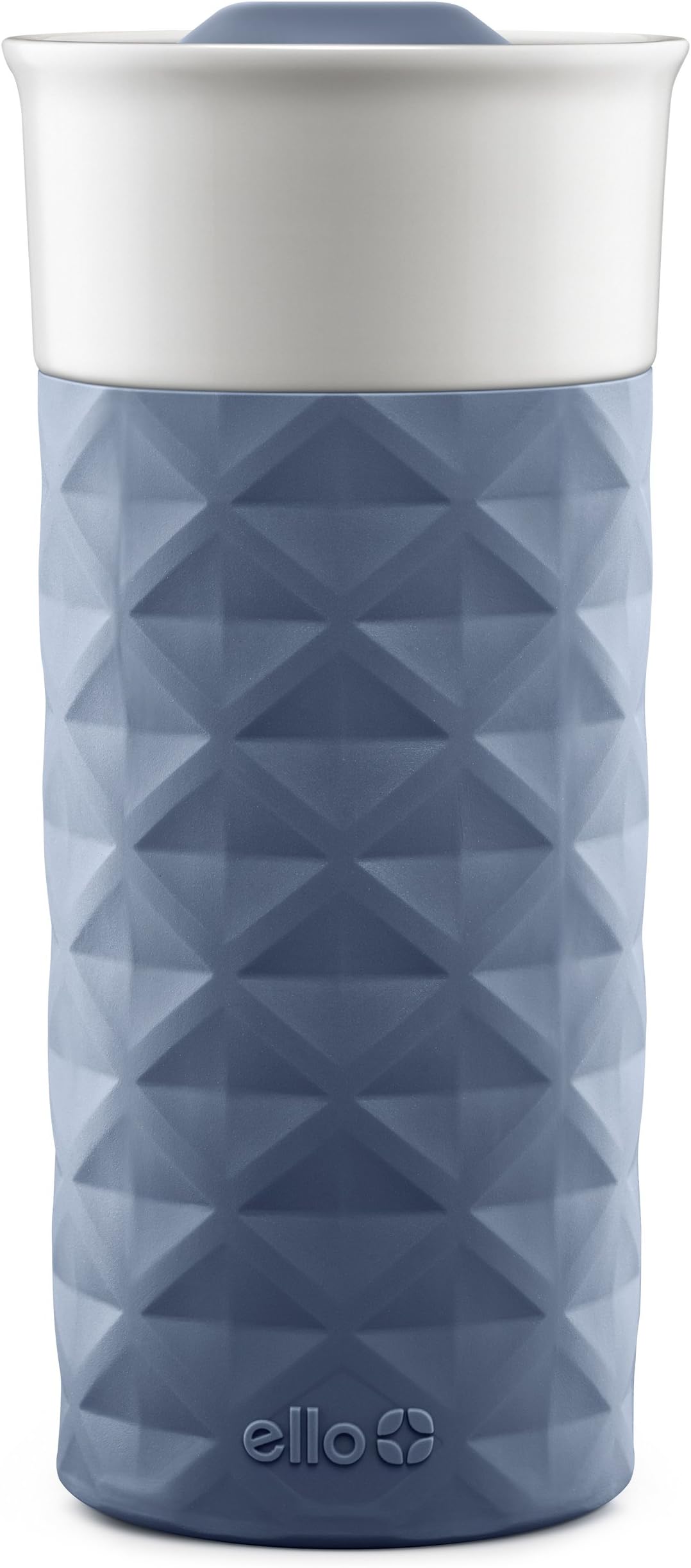 Ogden BPA-Free Ceramic Travel Mug with Lid, Evening Blue, 16 oz