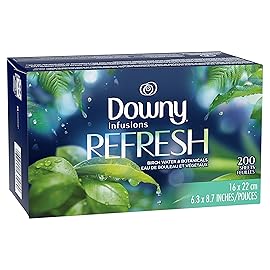 Downy Infusions Dryer Sheets Laundry Fabric Softener, Refresh, Birch Water & Botanicals, 200 Count