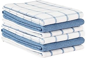 LANE LINEN Light Blue Kitchen Towels