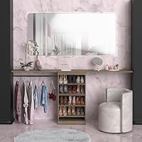 Vista 7 de ClosetMaid Kit de estante de almacenamiento modular y barra colgante, arena