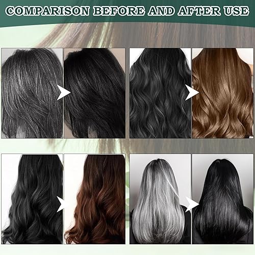 Miniatura 2 de Mild Formula - Juego de tintes para el cabello de larga duración, kit de tinte para el cabello de un solo paso de larga duración con champú natural