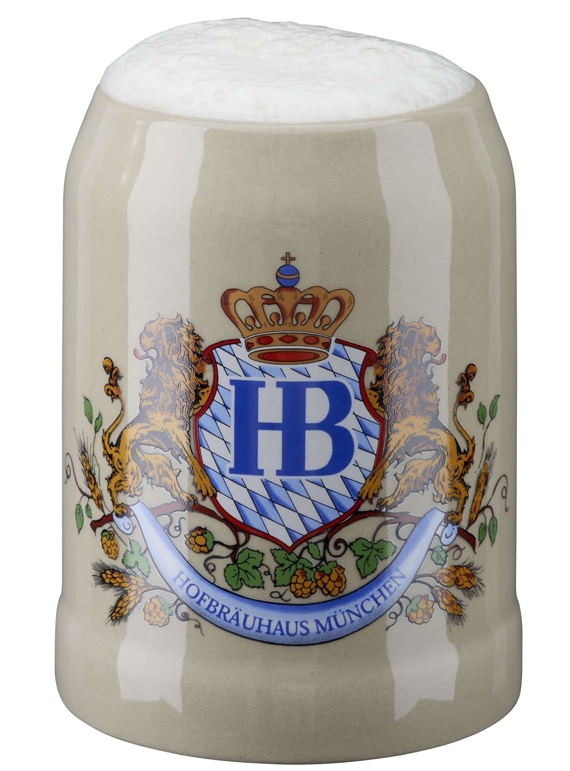 HB Hofbräuhaus München German Beer Mug Munich Hofbräuhaus München HB Mug 0.5 Liter King Werk KI 1000060
