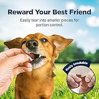 Vista 4 de Blue Buffalo Nudges Jerky Cuts - Golosinas naturales para perros, pato, 10 onzas