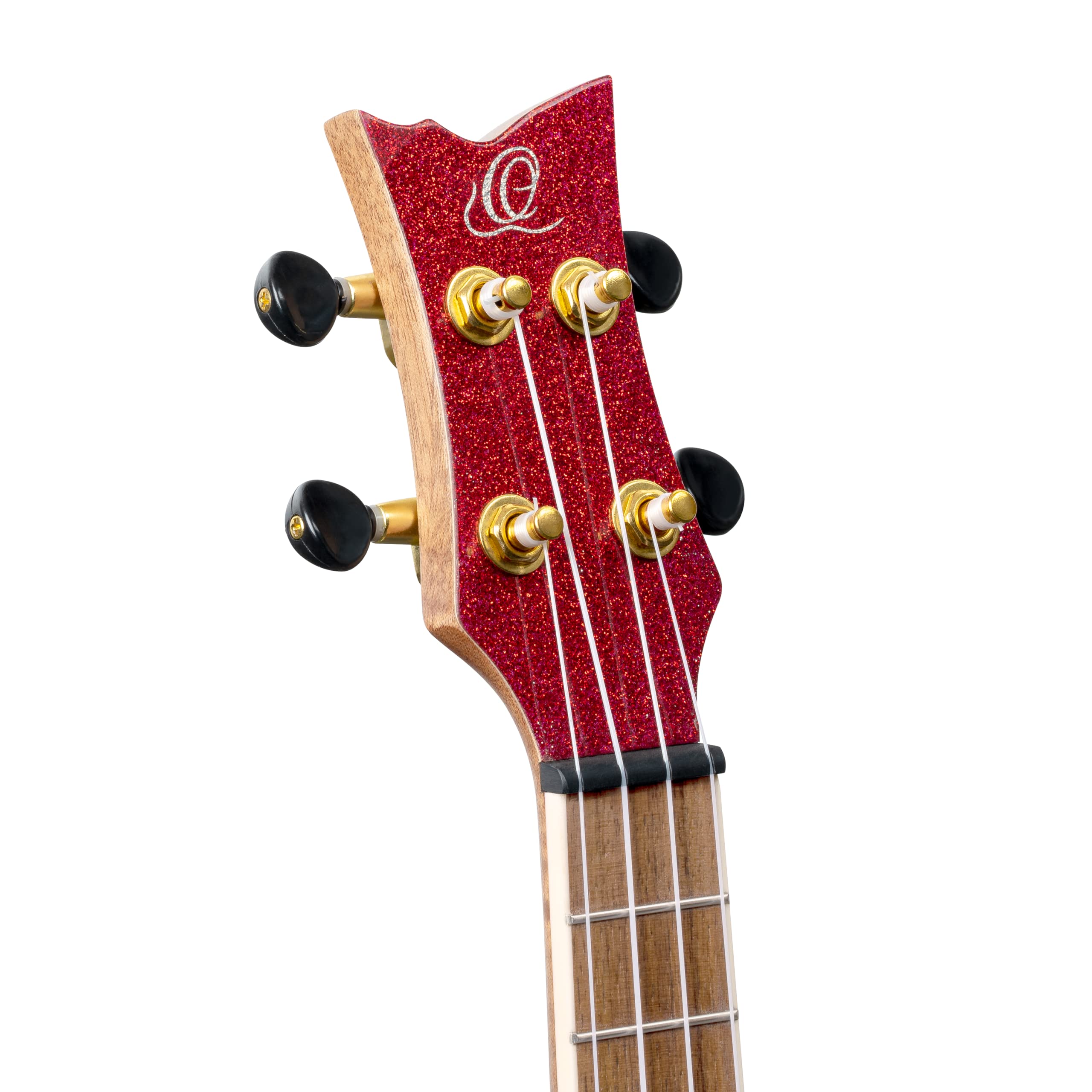 Ortega Guitars Ukulélé Concert Acoustique – Série Element – Housse Incluse – Épicéa, Rouge (RUEL-MRD)