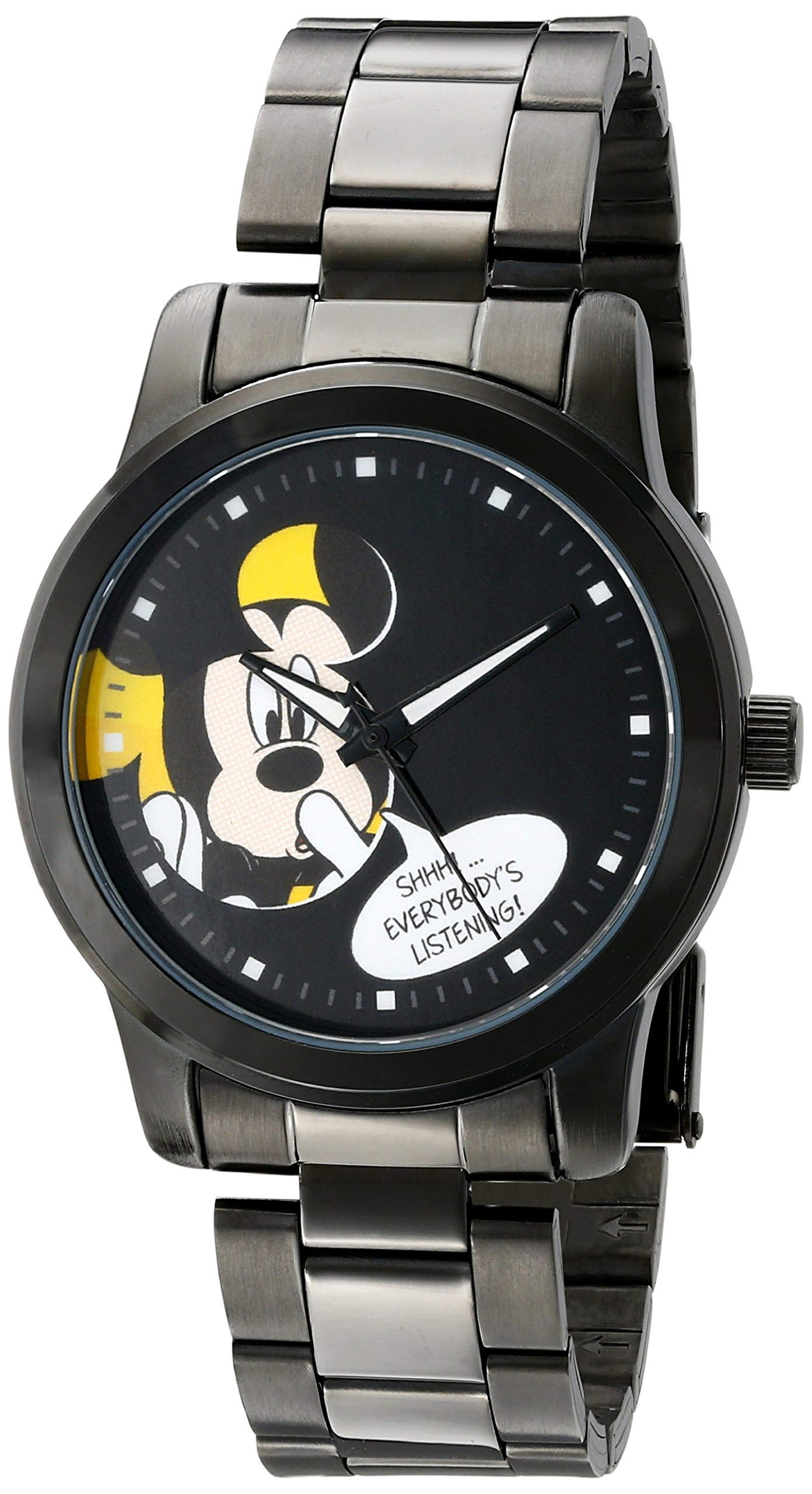 Disney Reloj Analógico para Unisex-Adultos de Cuarzo con Correa en Acero Inoxidable W001840