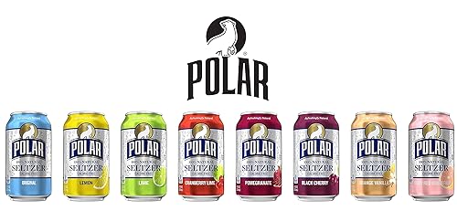 Miniatura 2 de Polar Beverages Paquete variado de todos los sabores, agua con gas carbonatada, latas de 12 onzas líquidas, sabores naturales, paquete de 15
