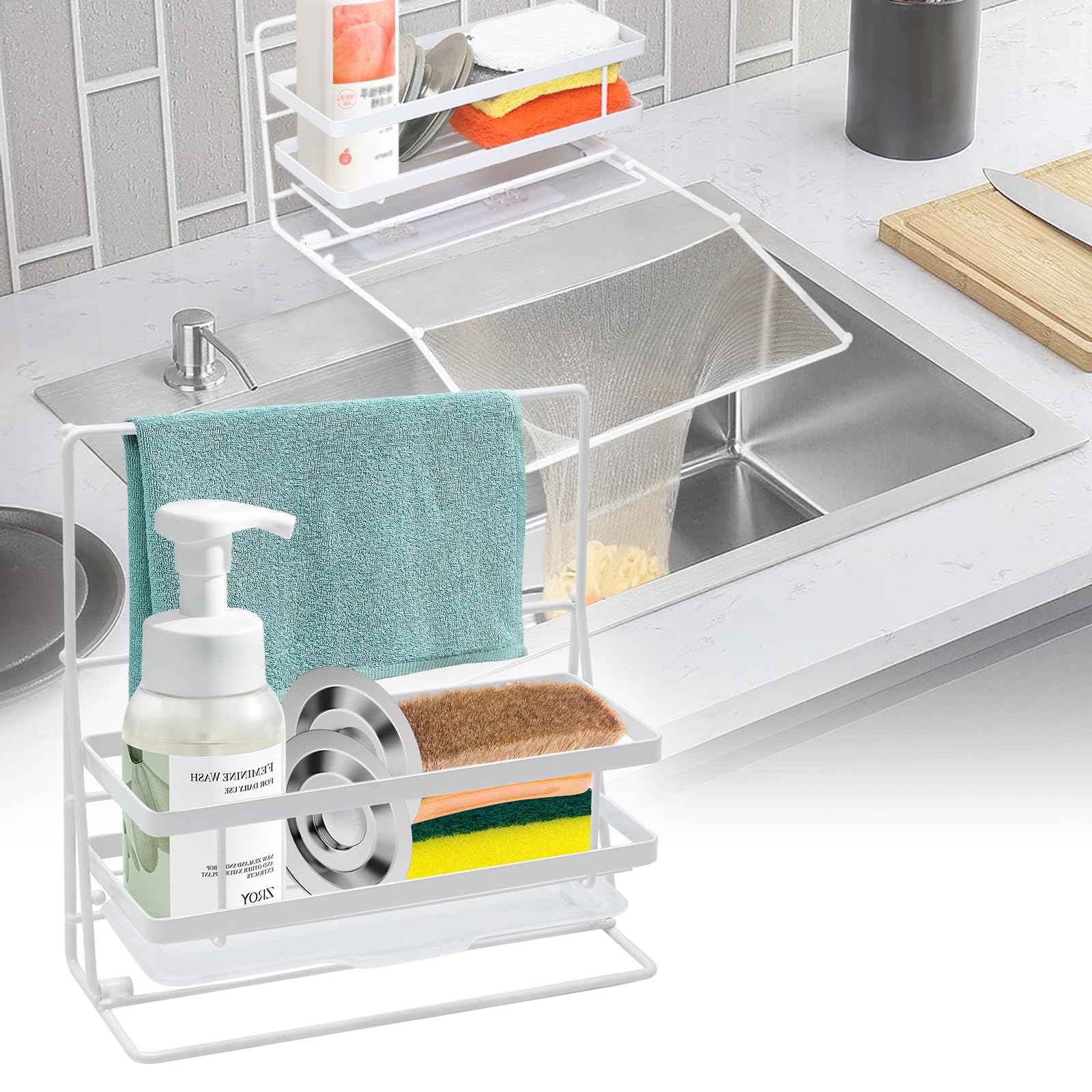 Amazon｜三角コーナー いらず ルダー スポンジラック 【一台二役】最新