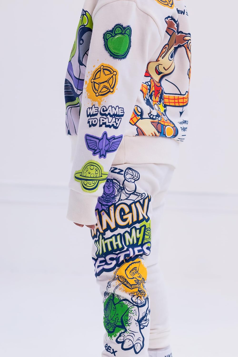 Disney Toy Story Pullover Fleece Hoodie and Jogger Pants Outfit Set Toddler to Big Kid Sizes (2T - 10-12) - Image 5